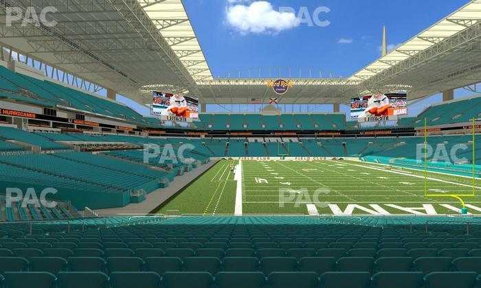 Hard Rock Stadium - Section 134 Seat View