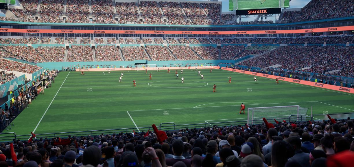 Hard Rock Stadium - Section 134 Seat View