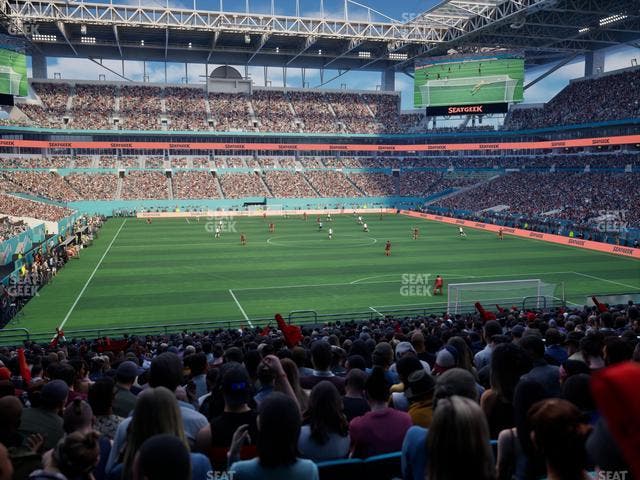 Hard Rock Stadium - Section 134 Seat View
