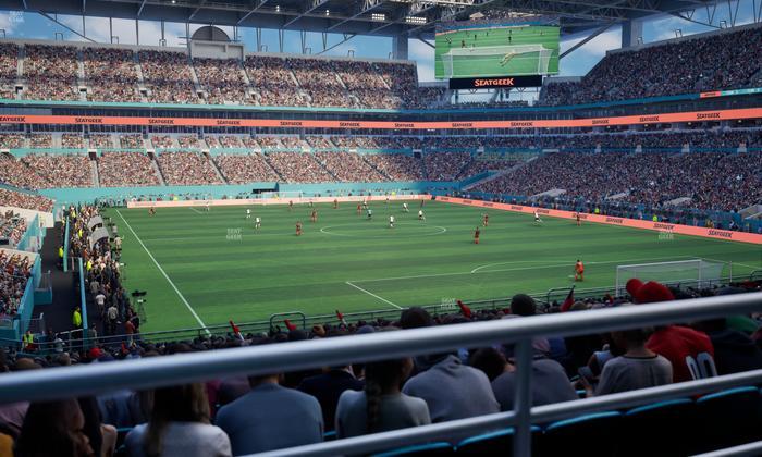 Hard Rock Stadium - Section 135 Seat View