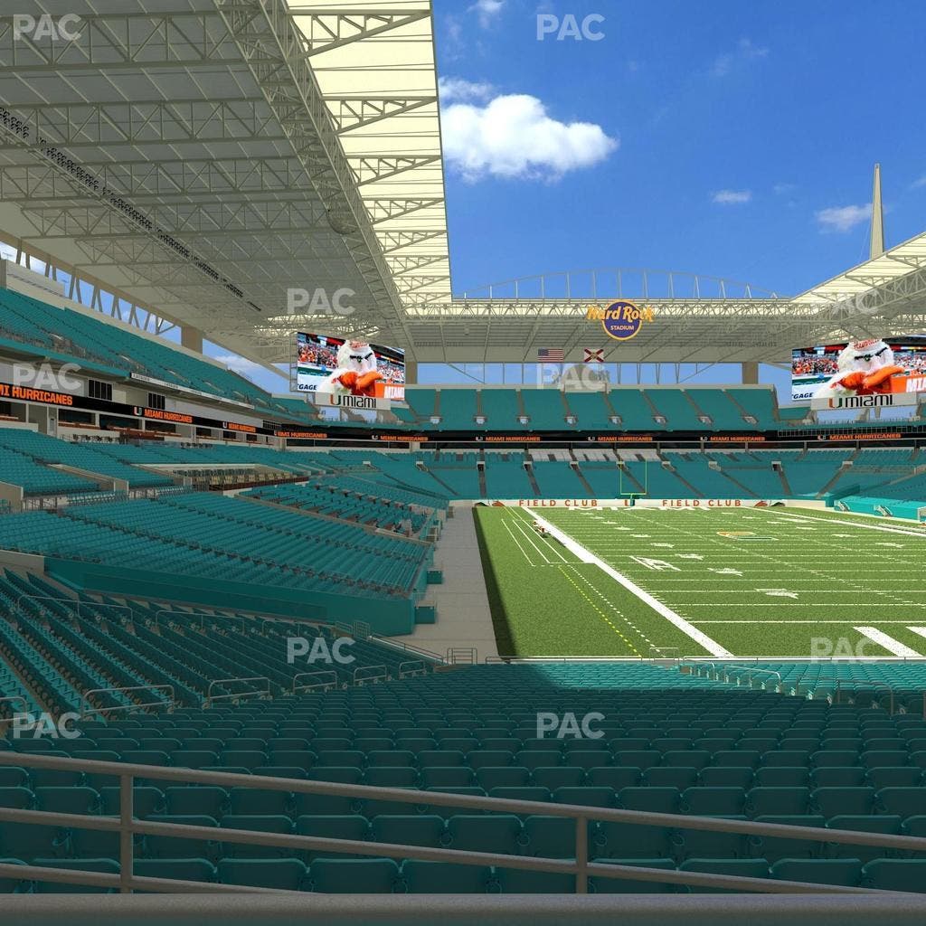 Hard Rock Stadium - Section 135 Seat View