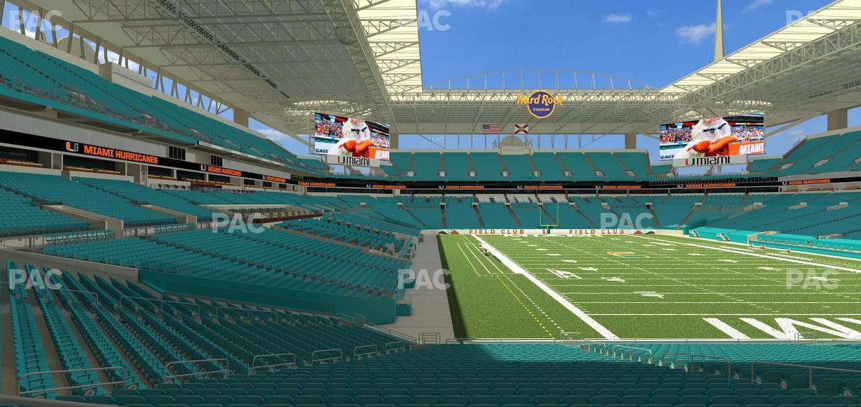 Hard Rock Stadium - Section 135 Seat View