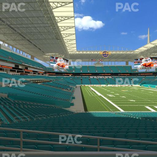 Hard Rock Stadium - Section 135 Seat View
