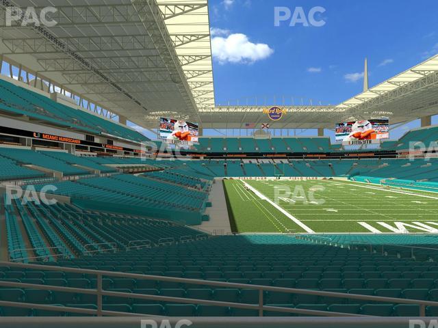 Hard Rock Stadium - Section 135 Seat View Hard Rock Stadium - Section 135 Seat View