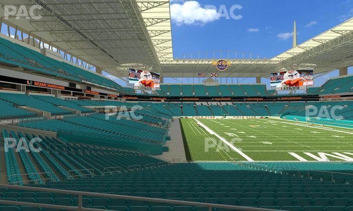 Hard Rock Stadium - Section 135 Seat View