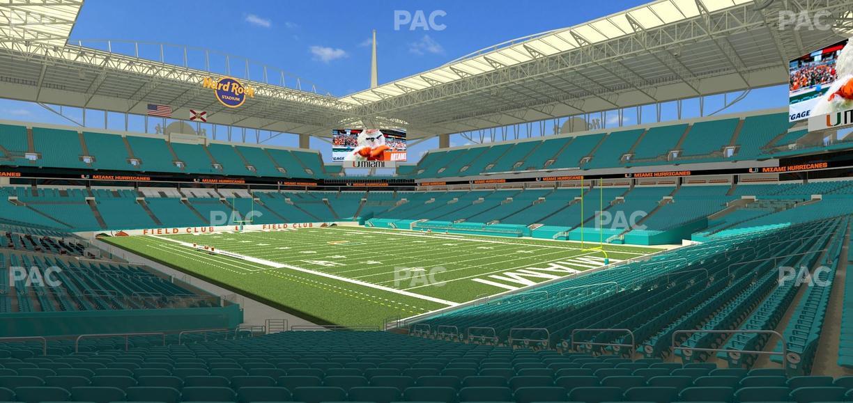 Hard Rock Stadium - Section 138 Seat View