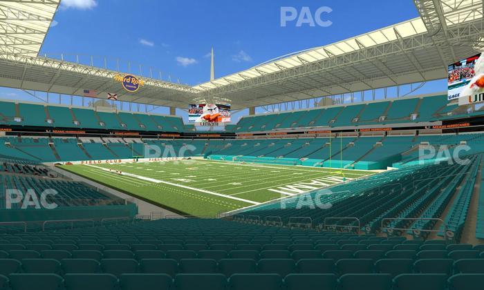 Hard Rock Stadium - Section 138 Seat View