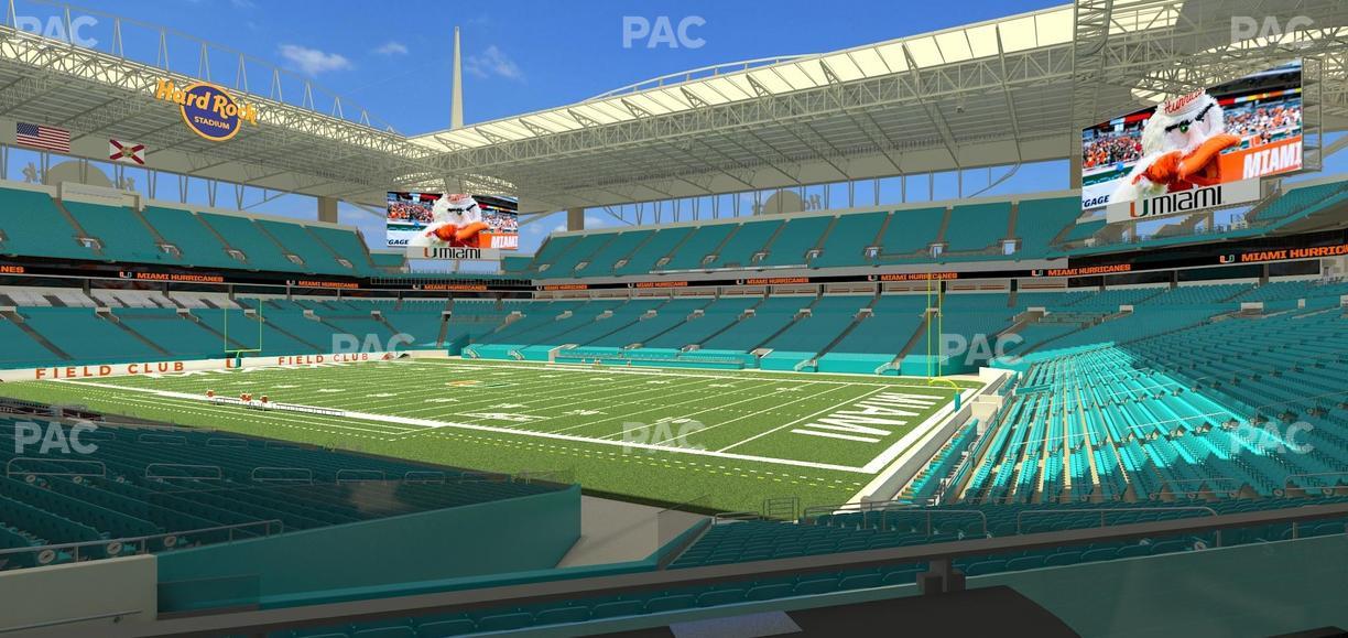 Hard Rock Stadium - Section 139 T Seat View