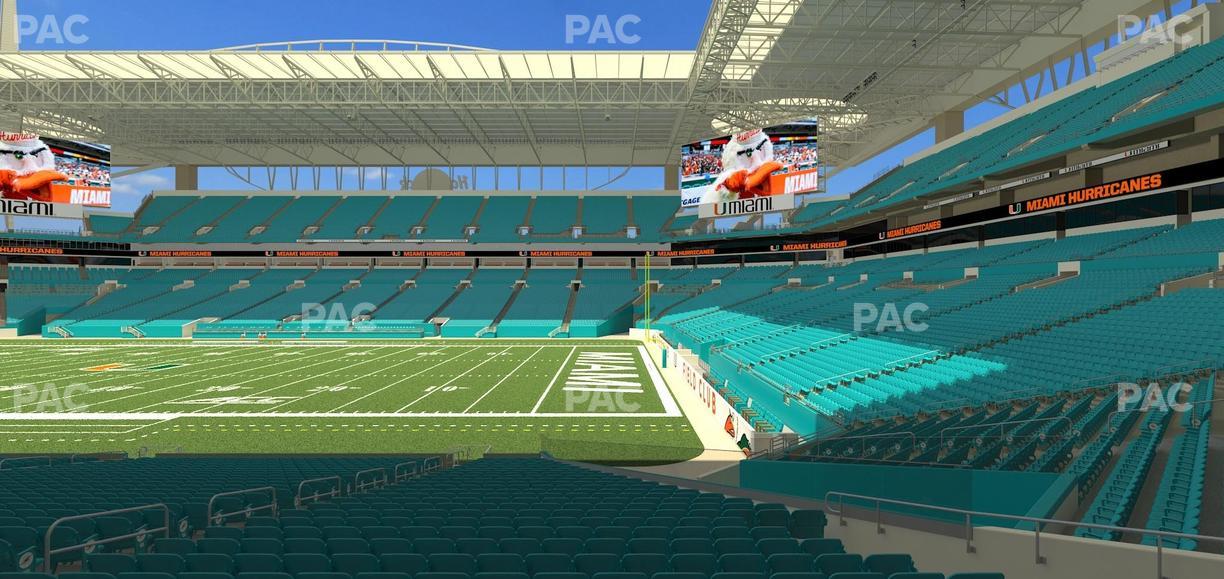 Hard Rock Stadium - Section 142 Seat View