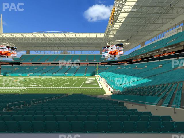 Hard Rock Stadium - Section 142 Seat View Hard Rock Stadium - Section 142 Seat View