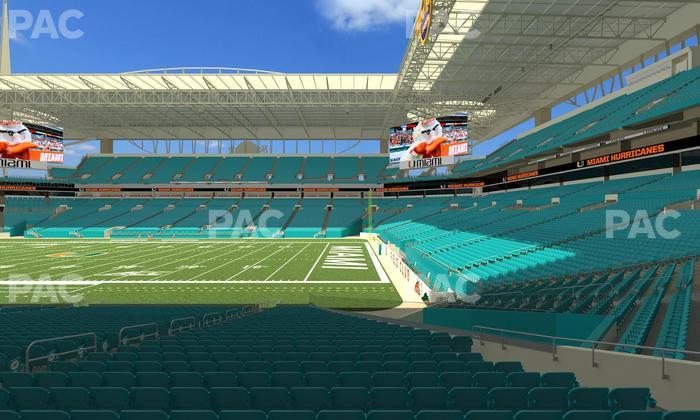 Hard Rock Stadium - Section 142 Seat View