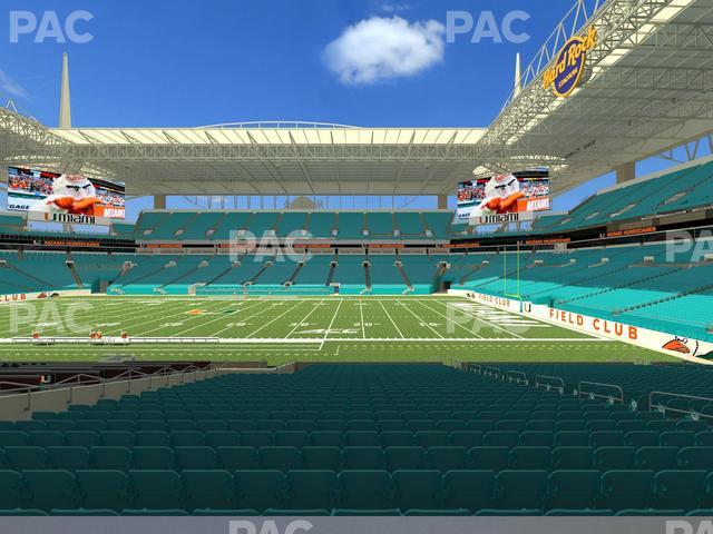 Hard Rock Stadium - Section 144 Seat View Hard Rock Stadium - Section 144 Seat View