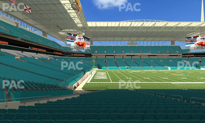 Hard Rock Stadium - Section 150 Seat View