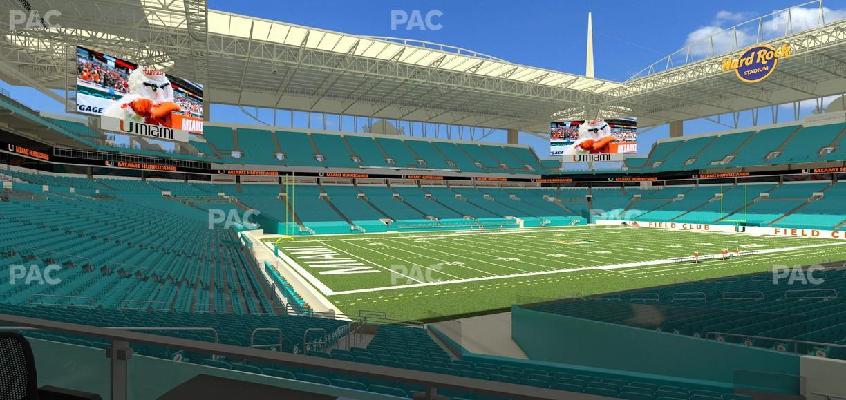 Hard Rock Stadium - Section 153 T Seat View
