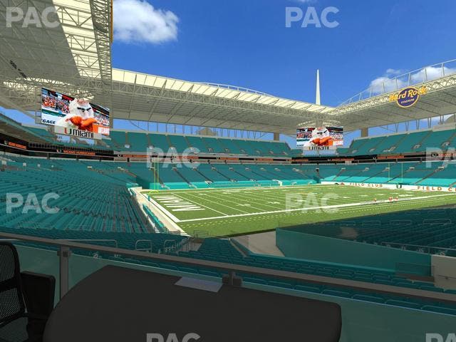 Hard Rock Stadium - Section 153 T Seat View