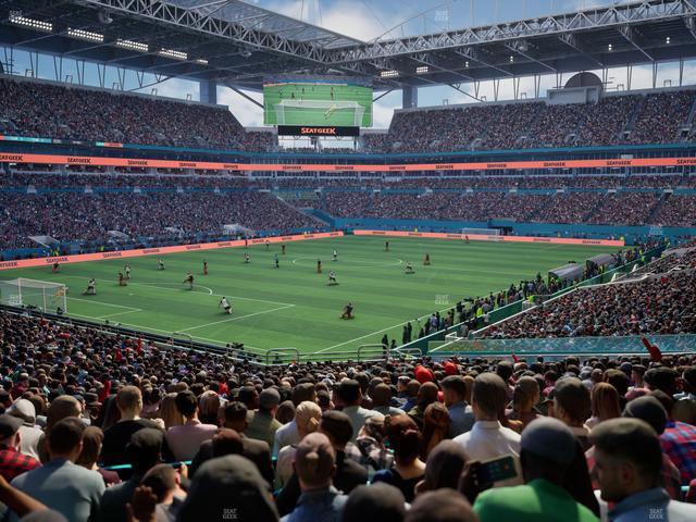 Hard Rock Stadium - Section 154 Seat View Hard Rock Stadium - Section 154 Seat View