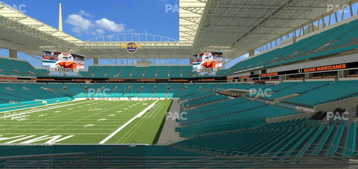 Hard Rock Stadium - Section 201 Seat View