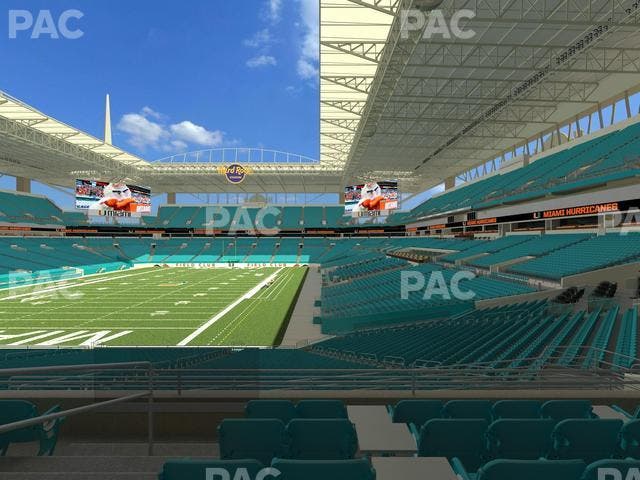 Hard Rock Stadium - Section 201 Seat View