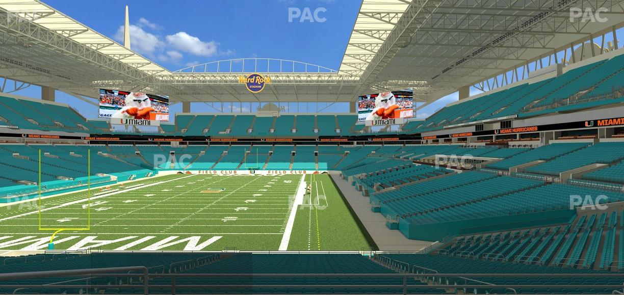 Hard Rock Stadium - Section 202 Seat View