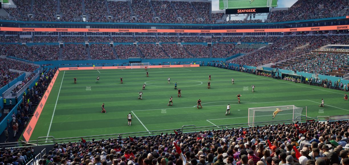 Hard Rock Stadium - Section 206 Seat View