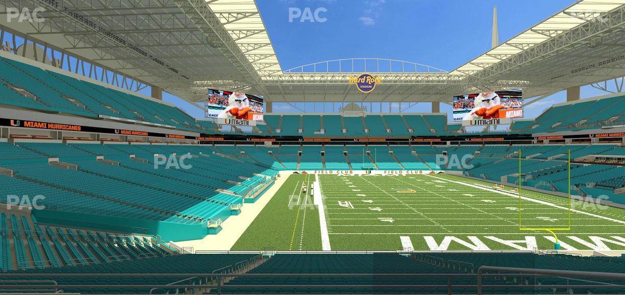 Hard Rock Stadium - Section 206 Seat View