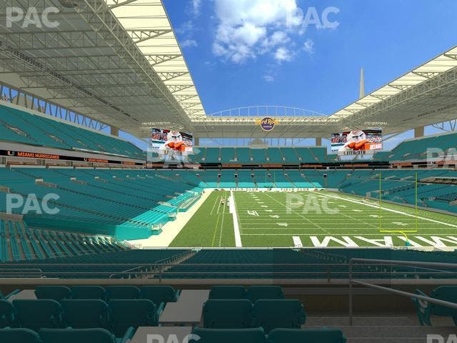 Hard Rock Stadium - Section 206 Seat View