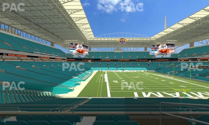 Hard Rock Stadium - Section 206 Seat View