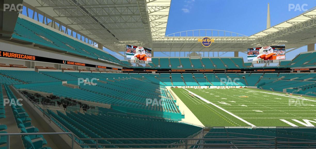 Hard Rock Stadium - Section 208 Seat View