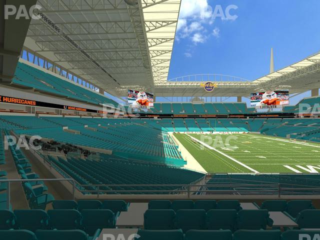 Hard Rock Stadium - Section 208 Seat View Hard Rock Stadium - Section 208 Seat View