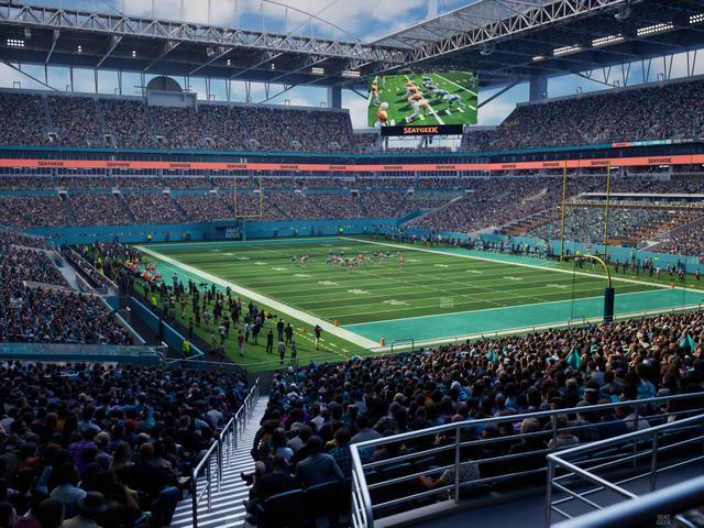 Official view from Section 208 at Hard Rock Stadium