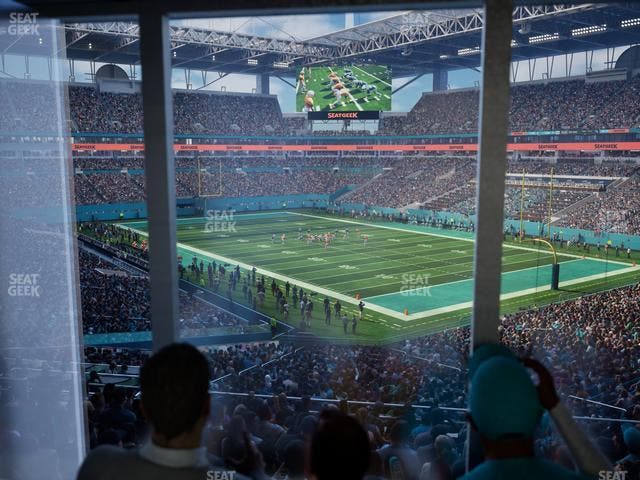 Hard Rock Stadium - Section 210 Corner Club Seat View