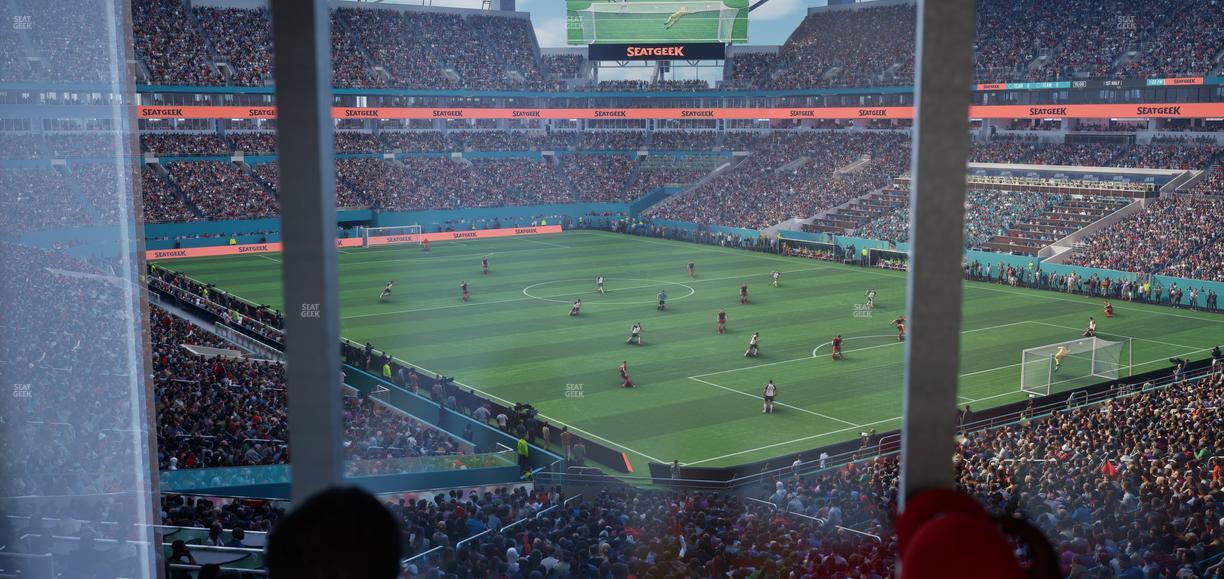 Hard Rock Stadium - Section 210 Corner Club Seat View