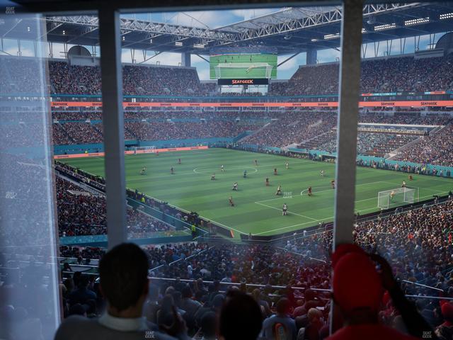 Hard Rock Stadium - Section 210 Corner Club Seat View Hard Rock Stadium - Section 210 Corner Club Seat View