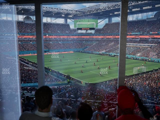 Hard Rock Stadium - Section 210 Corner Club Seat View