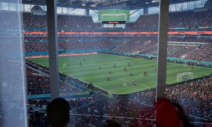 Hard Rock Stadium - Section 210 Corner Club Seat View