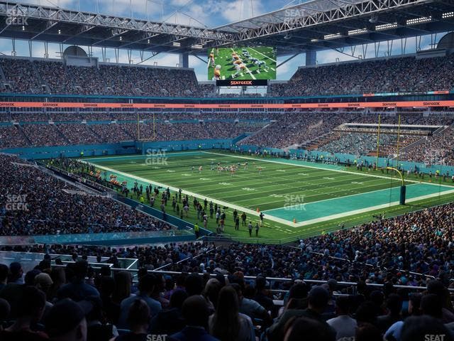 Hard Rock Stadium - Section 210 Seat View