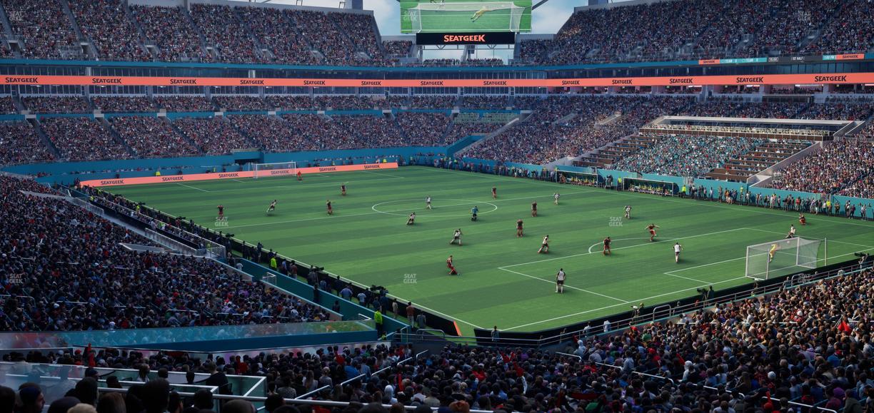 Hard Rock Stadium - Section 210 Seat View