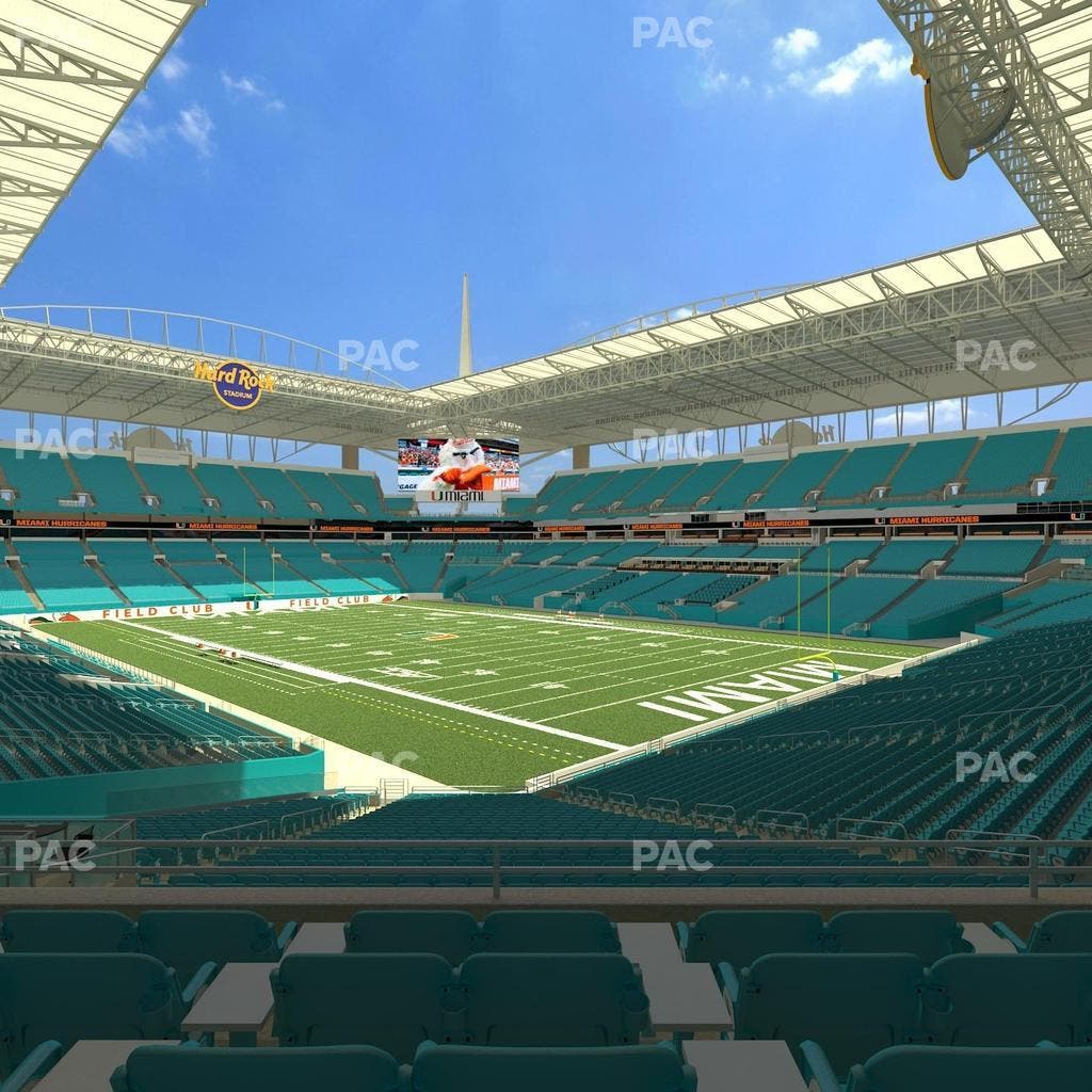 Hard Rock Stadium - Section 210 Seat View