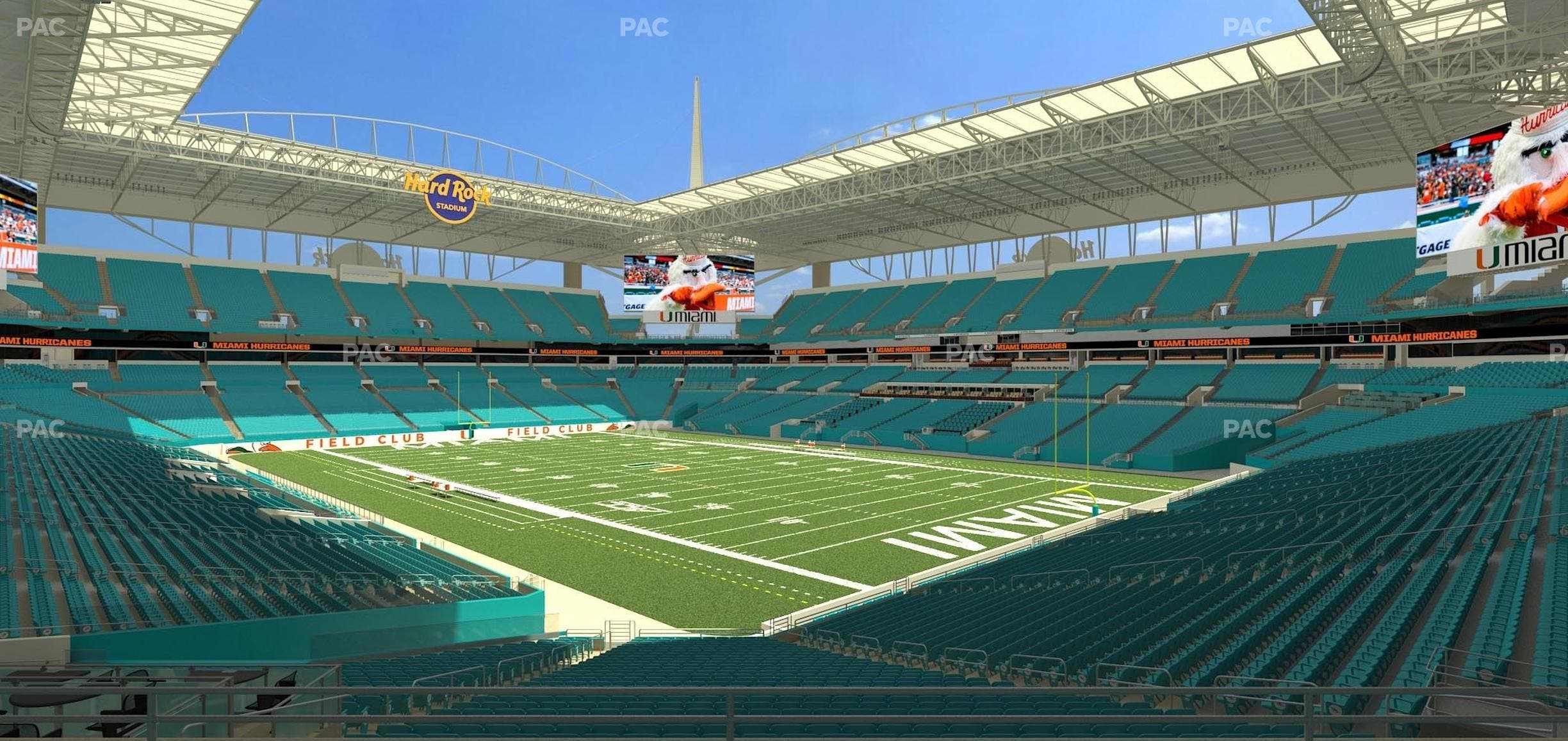 Hard Rock Stadium - Section 210 Seat View