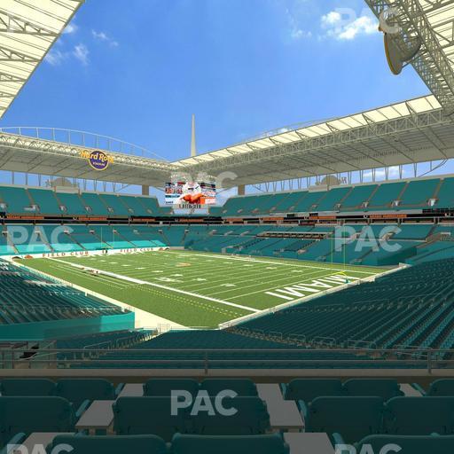Hard Rock Stadium - Section 210 Seat View