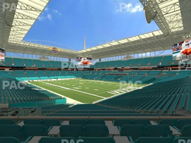 Hard Rock Stadium - Section 210 Seat View