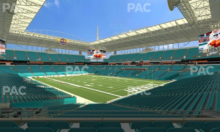 Hard Rock Stadium - Section 210 Seat View