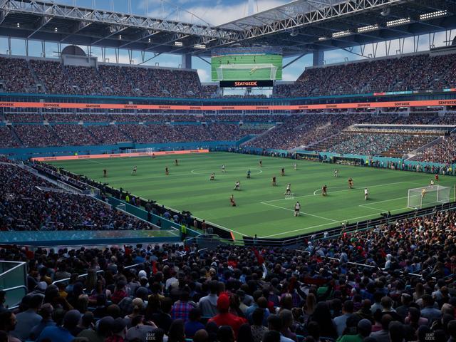 Hard Rock Stadium - Section 210 Seat View