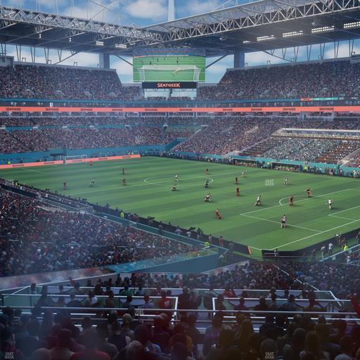 Hard Rock Stadium - Section 211 Corner Club Seat View