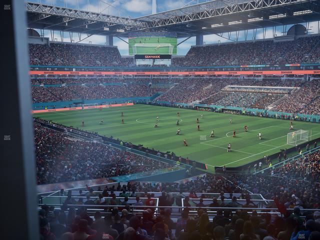 Hard Rock Stadium - Section 211 Corner Club Seat View