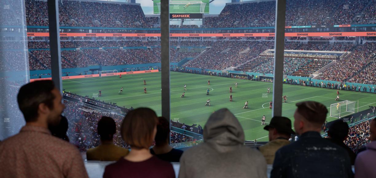 Hard Rock Stadium - Section 211 Corner Club Seat View