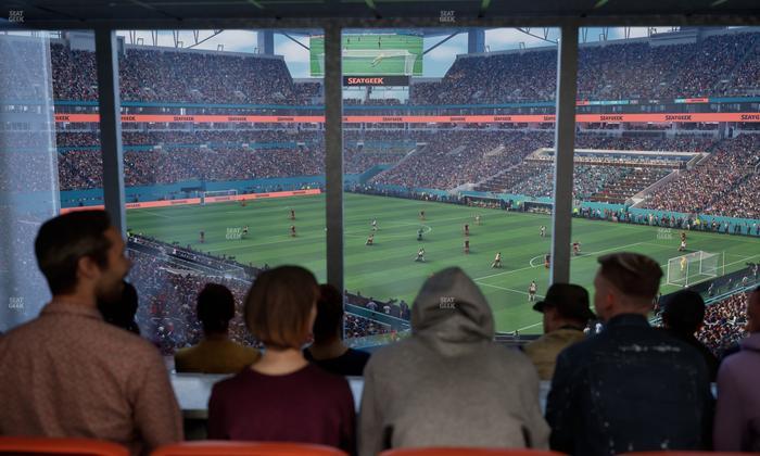 Hard Rock Stadium - Section 211 Corner Club Seat View
