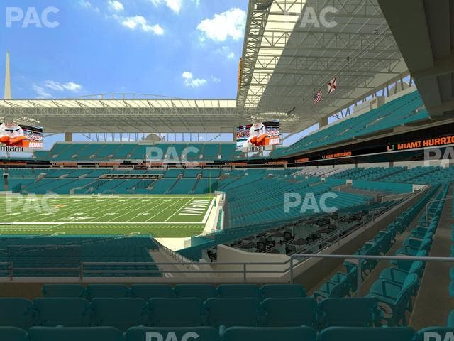 Hard Rock Stadium - Section 213 Seat View