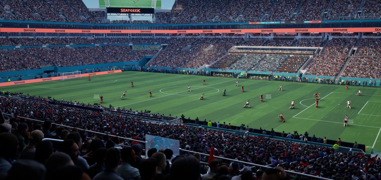 Hard Rock Stadium - Section 214 Seat View