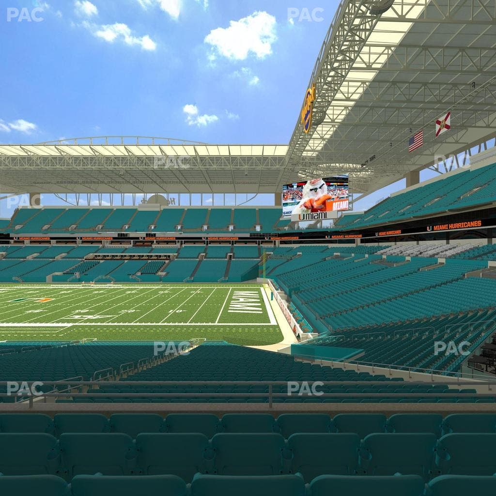 Hard Rock Stadium - Section 214 Seat View